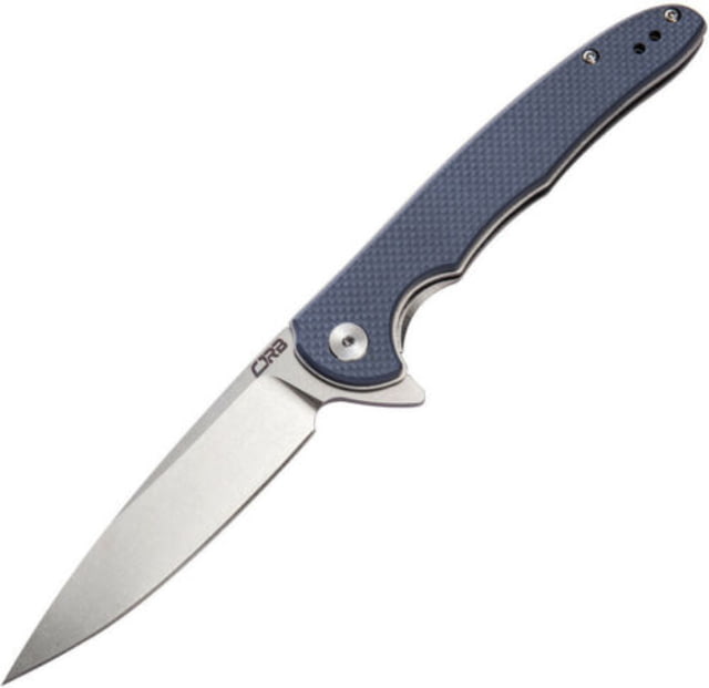 CJRB Briar Linerlock Gray Folding Knife 3.75" stonewash finish D2 tool steel blade Gray textured G10 handle - Cjrb