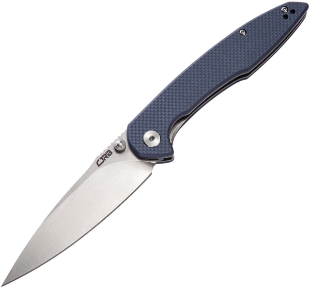 CJRB Centros Linerlock Gray Folding Knife 3.75" stonewash finish D2 tool steel blade Gray textured G10 handle - Cjrb