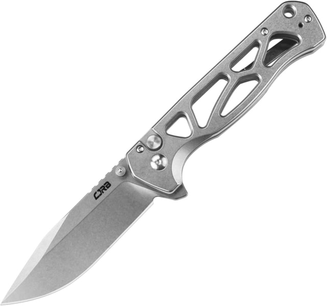 CJRB Chord SW Folding Knife 4.75in Closed 3.5in Stonewash AR-RPM9 Stainless Blade Stonewash Stainless Handle Nylon Case - Cjrb