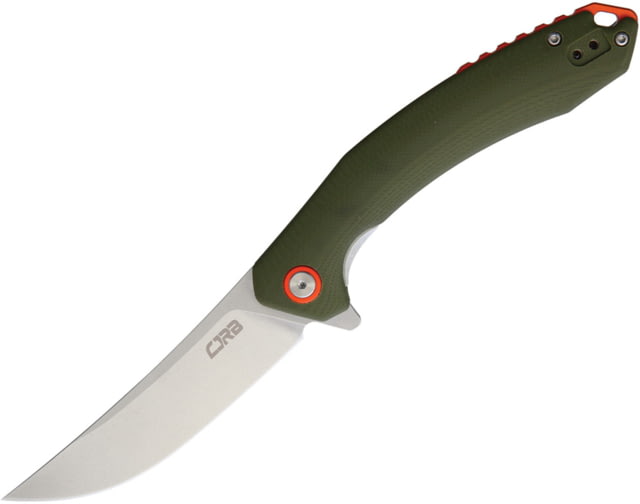 CJRB Gobi Linerlock Green Folding Knife 3.5" stonewash finish D2 tool steel blade Green G10 handle - Cjrb