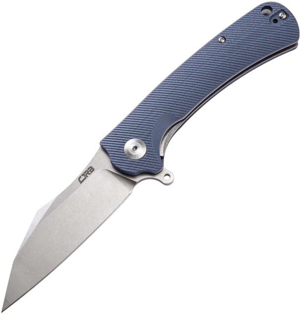 CJRB Talla Linerlock Gray Folding Knife 3.5" stonewash finish D2 tool steel blade Gray textured G10 handle - Cjrb