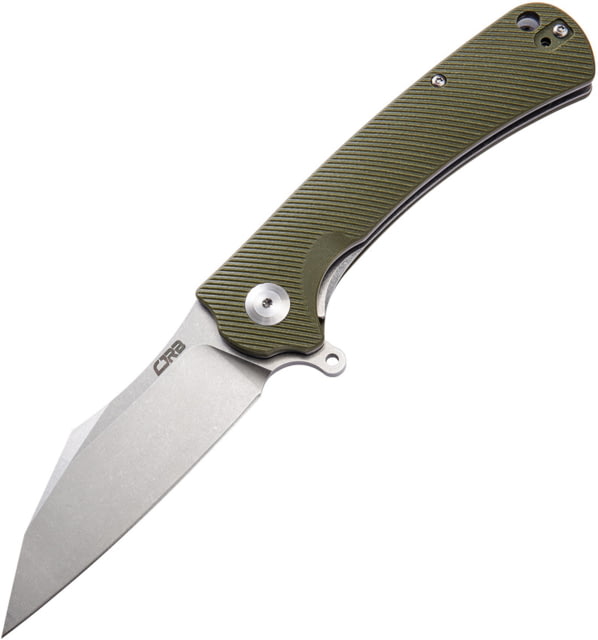 CJRB Talla Linerlock Green Folding Knife 3.5" stonewash finish D2 tool steel blade Green textured G10 handle - Cjrb