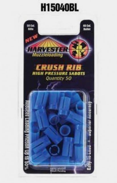 Claybuster Harvester Muzzleloader 50 Caliber Crush Rib Muzzleloader Sabot Bullets Fits .40 Cal Bullets 50 Bullets
