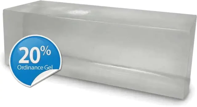 Clear Ballistics 20percent NATO Ballistic Gel Block Clear - Clear Ballistics