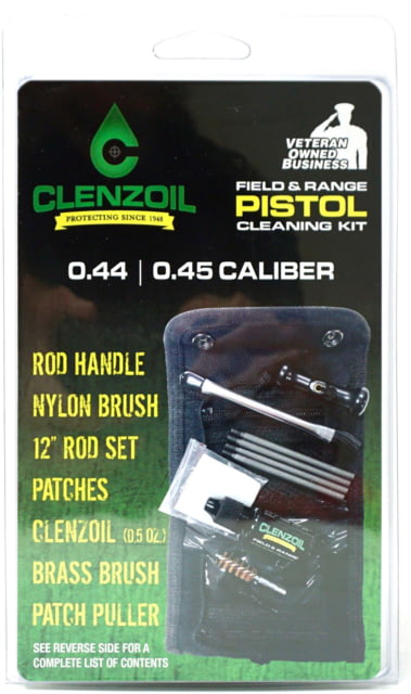 Clenzoil Pistol Kit 44/45 Caliber Black - Clenzoil