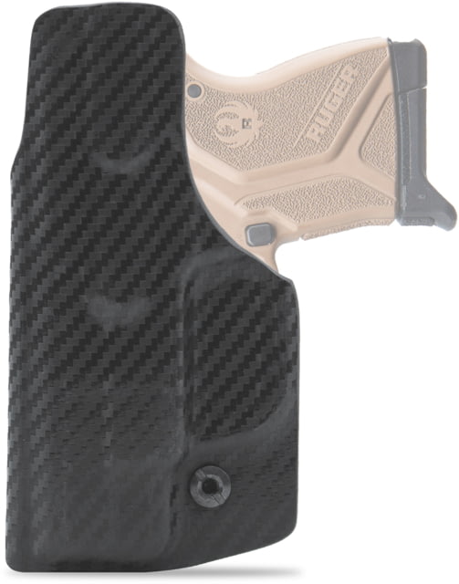 Clip & Carry IWB Kydex Holster for the Ruger LCP 2 / LCP II / LCP MAX Carbon Fiber Black Left-Handed - Clip & Carry