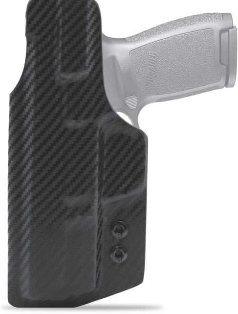 Clip & Carry IWB Kydex Holster for the Sig Sauer P320 Full Size Carbon Fiber Black Right-Handed - Clip & Carry
