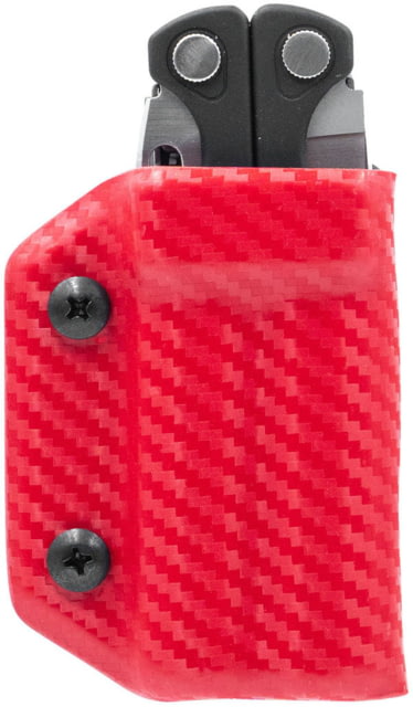 Clip & Carry Kydex Sheath for the Leatherman Charge / + Carbon Fiber Red - Clip & Carry