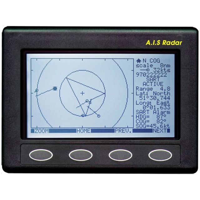 Clipper AIS Plotter/Radar - Requires GPS Input & VHF Antenna - Clipper