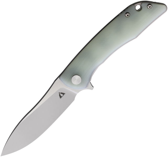 CMB Made Knives Blaze Folding Knife 4in Closed 3in Satin D2 Tool Steel Blade Jade G10 Handle Nylon Sheath - Cmb Made Knives