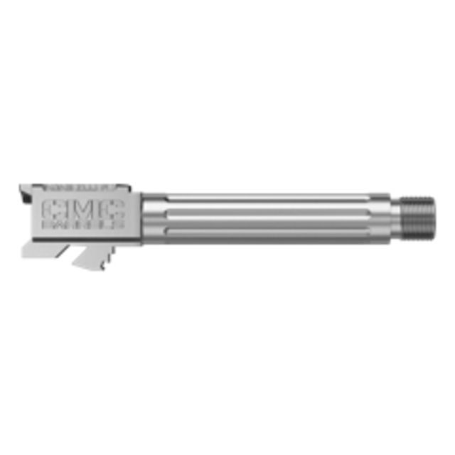 CMC Triggers Match Precision 4.01 in Fluted Barrel Compatible With Glock 19 Gen 3-4, 9mm Luger, Stainless, 75525 by USA Cmc Triggers Pistol Barrels