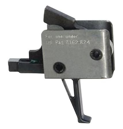 CMC Triggers Duty/Patrol Single Stage Trigger Module AR-15/AR-10 Tactical Flat Large Pin 4.5 lb Trigger Black/Silver - Cmc Triggers