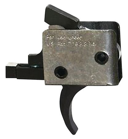 CMC Triggers Duty/Patrol Single Stage Trigger Module, AR-15/AR-10, Traditional Curved Large Pin 4.5 lb Trigger, Black/Silver, 92505 by USA Cmc Triggers Rifle Triggers