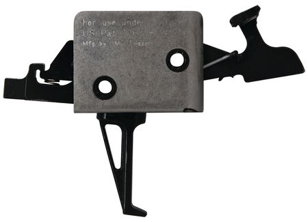 USED CMC Triggers AR-15/AR-10 Match Grade 2-Stage Trigger Group Large Pin Flat Trigger 2 Pound Set - 2 Pound Release EDEMO2 Used Condition Fair - Cmc Triggers