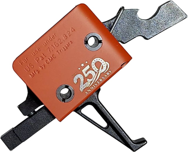 CMC Triggers AR-15/AR-10 Single Stage 250 yr Celebration Limited Edition AR Trigger Flat 3.5lb Red - Cmc Triggers