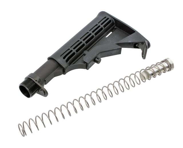 CMMG Receiver Extension and Stock Kit Carbine Mk3 Black - Cmmg