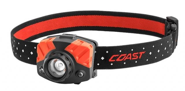 Coast FL75 Dual Color Pure Beam Focusing Headlamp CP 405 Lumens Black Clam - Coast