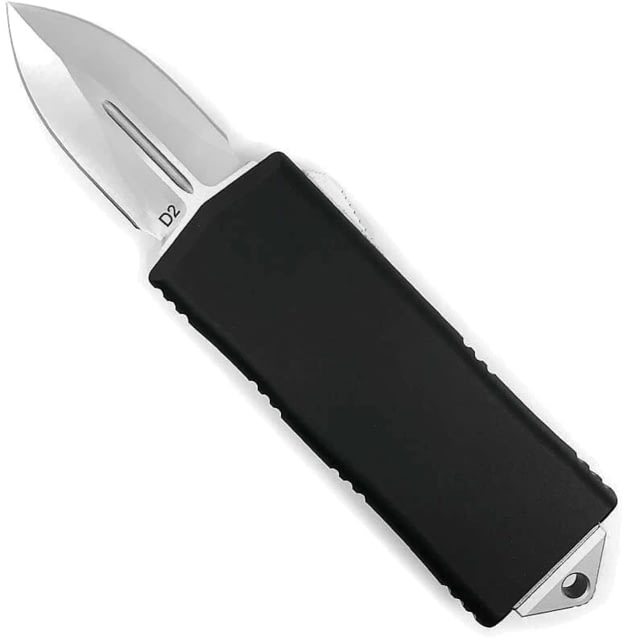 CobraTec Knives Money Clip OTF Automatic Folding Knives 1.75in D2 Steel Plain Blade Black Handle - Cobratec Knives
