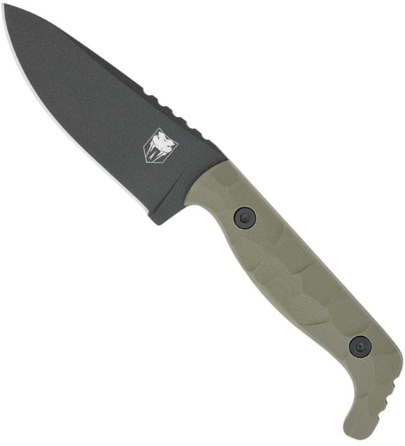 CobraTec Knives Kingpin Fixed Blade Knives 4in D2 Drop Point Blade Od Green - Cobratec Knives