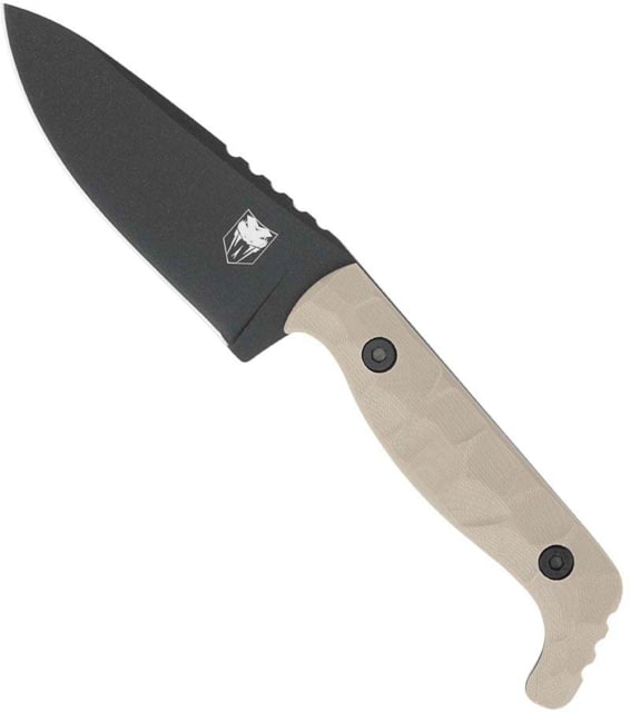 CobraTec Knives Kingpin Fixed Blade Knives 4in D2 Drop Point Blade Tan - Cobratec Knives