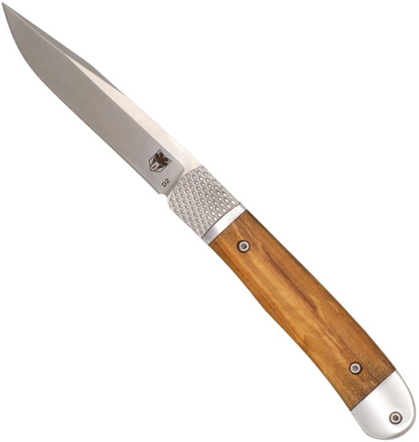 Cobratec Knives CobraTec Knives Trapper Hidden Release Automatic Folding Knife 3.12in D2 Steel Drop Point Olivewood Handle - $89.99 at Optics Planet