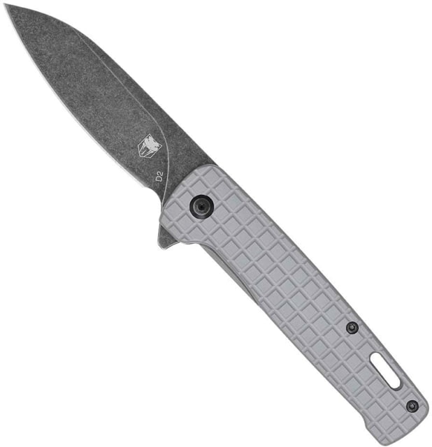CobraTec Knives Rhino Folding Knife 3.375in D2 Stonewashed Grey - Cobratec Knives