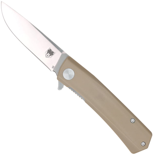 CobraTec Knives Serpent Folder Folding Knife 3 in Blade Carbon Steel Tan - Cobratec Knives