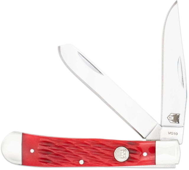 Cobratec Knives Cobratec Trapper Two Blade G-10 Red/ss Slip Joint - Cobratec Knives