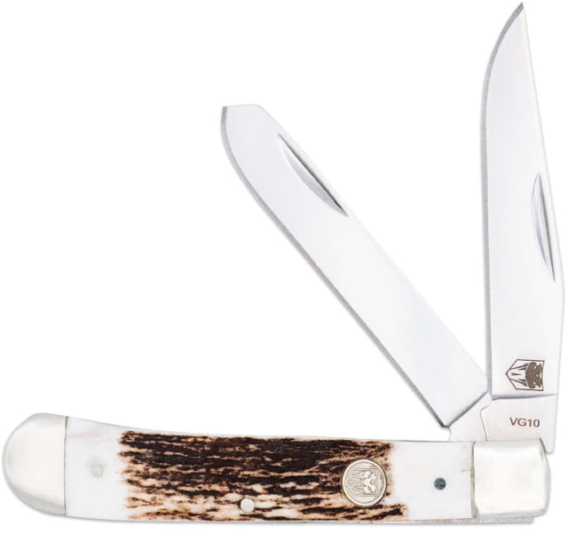 Cobratec Knives Cobratec Trapper Two Blade G-10 Stag/ss Slip Joint - Cobratec Knives