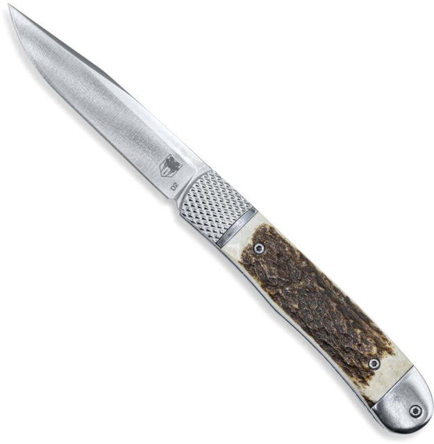CobraTec Knives  Trapper Hidden Release 3.12 OTF Drop Point Plain Satin - Cobratec Knives