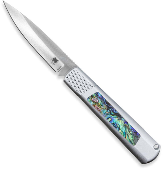 CobraTec Knives Gideon Automatic Folding Knife 3in Carbon Steel Aluminum Abalone Handle - Cobratec Knives