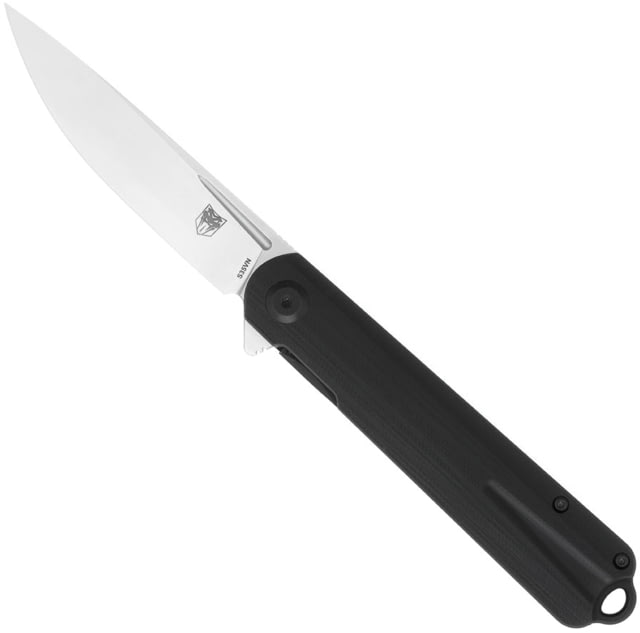 CobraTec Knives Krait Black Folding Knife 4.75in Closed 3.5in Satin S35VN Stainless Steel Blade Black G10 Handle - Cobratec Knives