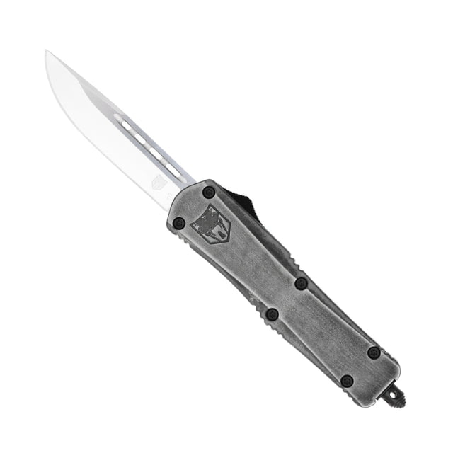 CobraTec Knives FS-3 Medium OTF Automatic Folding Knives 3in D2 Steel Drop Non-Serrated Blade Stonewash Handle - Cobratec Knives