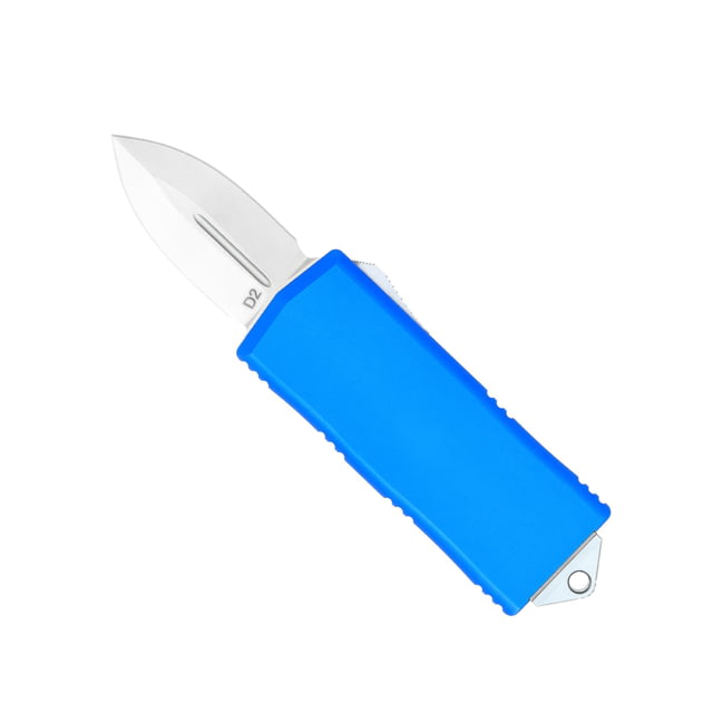 CobraTec Knives Money Clip OTF Automatic Folding Knives 1.75in D2 Steel Dagger Non-Serrated Blue - Cobratec Knives