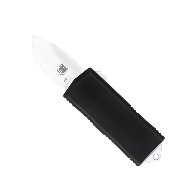 CobraTec Knives Money Clip OTF Automatic Folding Knives 1.75in D2 Steel Drop Non-Serrated Black - Cobratec Knives