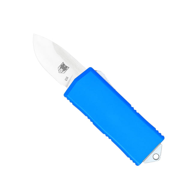 CobraTec Knives Money Clip OTF Automatic Folding Knives 1.75in D2 Steel Drop Non-Serrated Blue - Cobratec Knives