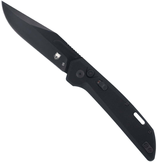 CobraTec Knives Naja 3.50" Folding Plain Black Powder Coated D2 Steel Blade 4.75" Black G10 Scales Handle - Cobratec Knives