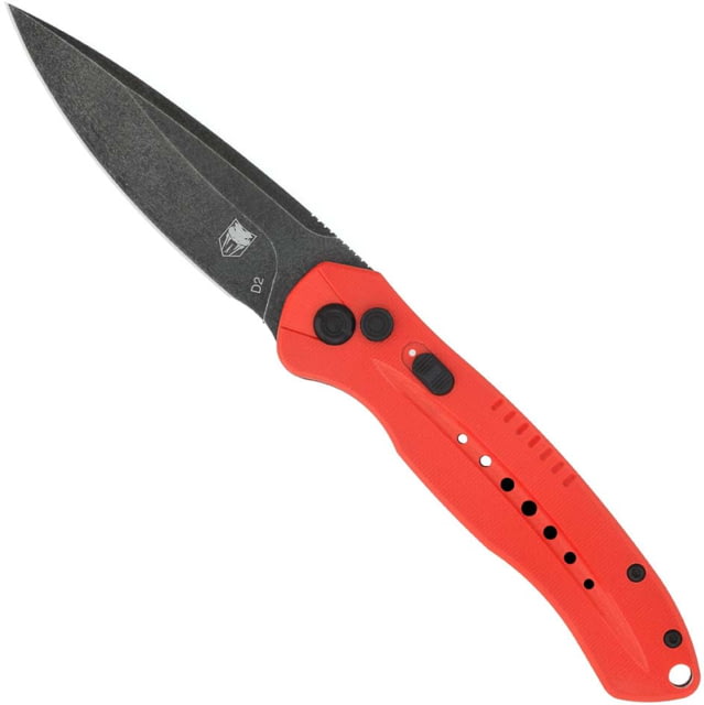 CobraTec Knives REDDIABLOAUTO Diablo 3.50 Folding Black Stonewashed D2 Steel - Cobratec Knives