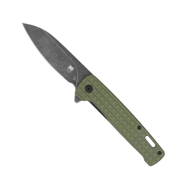 CobraTec Knives Rhino Folding Knife 3.375in D2 Stonewashed Green - Cobratec Knives