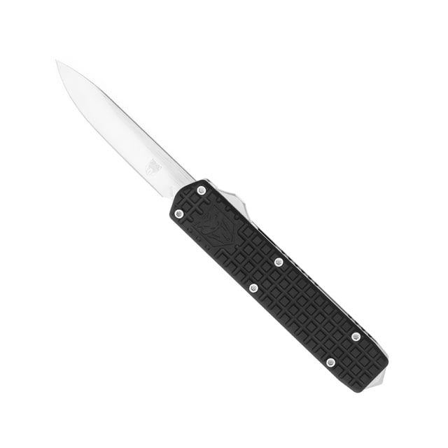 CobraTec Knives Small Warrior OTF Knife 2.25in M390 Drop Non-Serrated Blade Black - Cobratec Knives