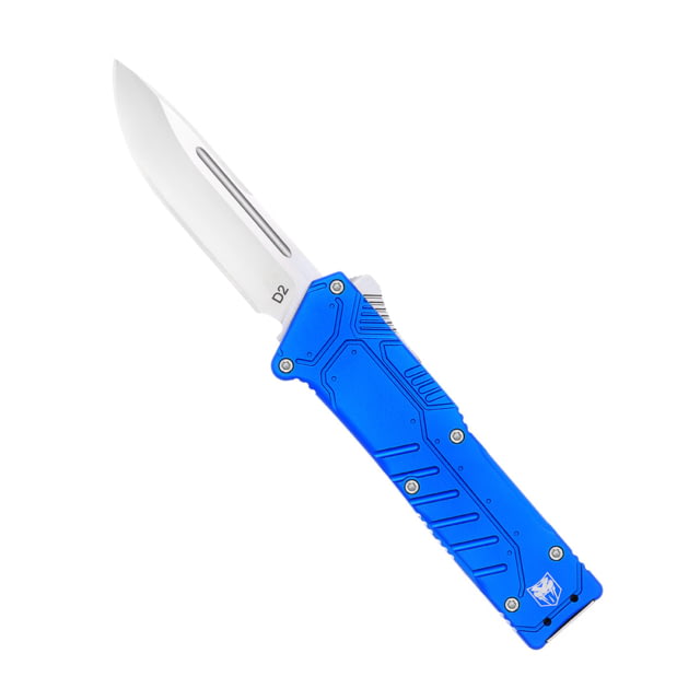 CobraTec Knives Special Forces OTF Automatic Folding Knives 3.25in D2 Steel Drop Non-Serrated Blue Handle - Cobratec Knives