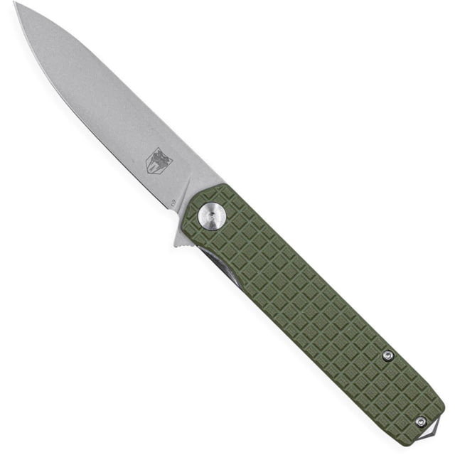 CobraTec Medium Cayden Drop Assisted Opening Folding Knife OD Green 1410101 - Cobratec Knives