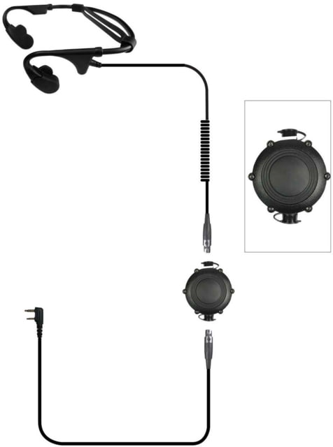 Code Red Battle Zero Mod Waterproof Tactical Bone Conduction Headset - Code Red