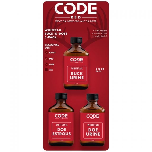 Code Blue - Code Red Triple Buck-N-Does Scent Combo 3 pk. - Code Blue