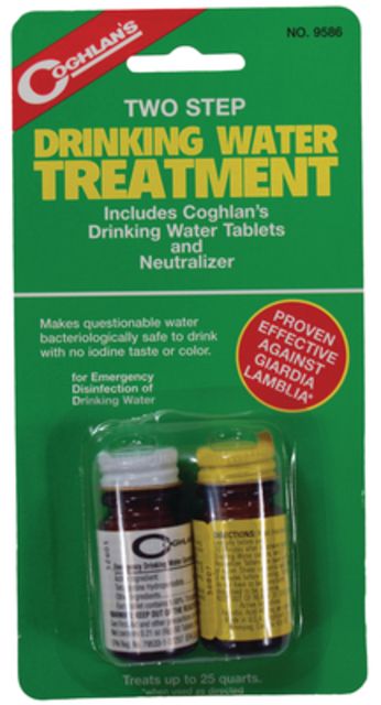 Coghlans 2 Step Water Treatment - 9586 by USA Coghlans Outdoor Water Filtration System Filters