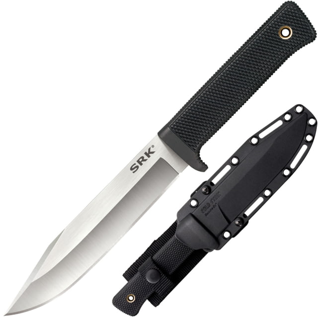 Cold Steel 3V SRK Knives 6in 3-V Steel Clip Point Blade Kray-Ex Black Handle 38CKE
