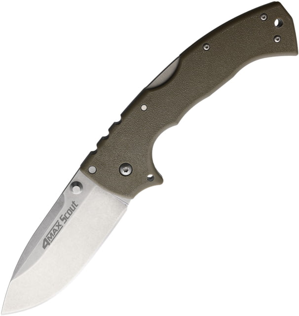 Cold Steel 4-Max Scout Lockback DE CS62RQDESW 4.00 in Folding Knife Dark Earth Griv-Ex