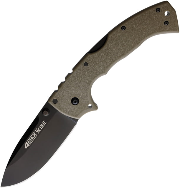 Cold Steel 4-Max Scout Lockback DE 4.00 in Folding Knife Dark Earth Griv-Ex