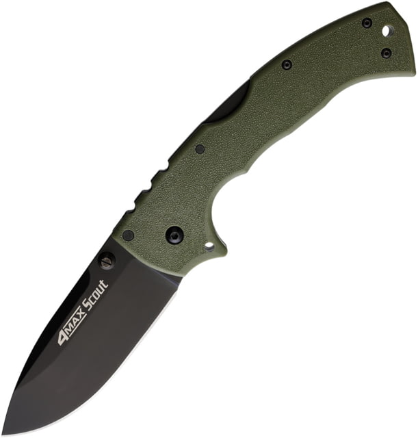 Cold Steel 4-Max Scout Lockback OD 4.00 in Folding Knife OD green Griv-Ex