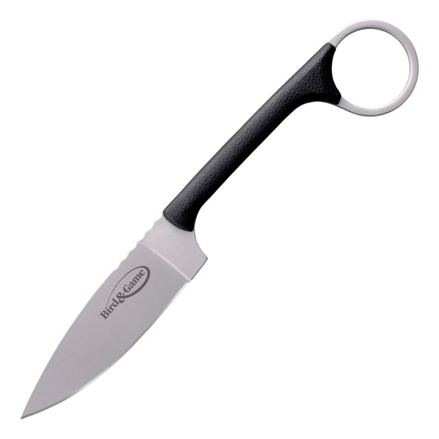 Cold Steel Bird and Game Fixed Blade Knife 3.5 in Japanese AUS8A Polymer Grip Handle Black